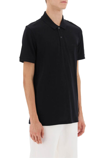 organic cotton pallas polo shirt 50468362 BLACK