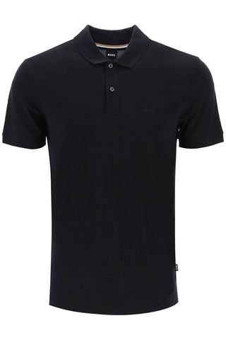 organic cotton pallas polo shirt 50468362 BLACK