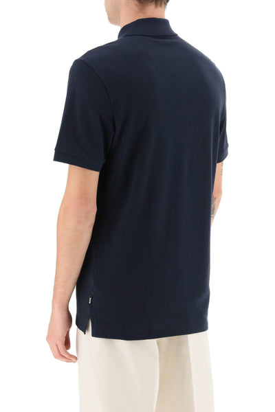 organic cotton pallas polo shirt 50468362 DARK BLUE