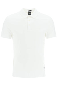 slim fit jersey polo shirt 50471335 WHITE