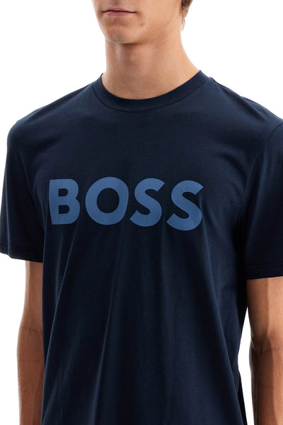 logo print t-shirt 50481923 DARK BLUE