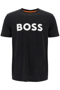 logo print t-shirt 50481923 BLACK