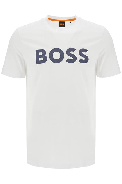 logo print t-shirt 50481923 WHITE