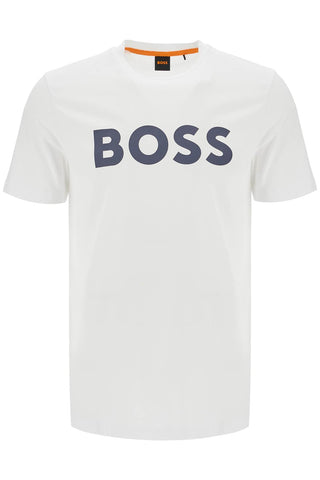 logo print t-shirt 50481923 WHITE