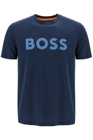 logo print t-shirt 50481923 DARK BLUE