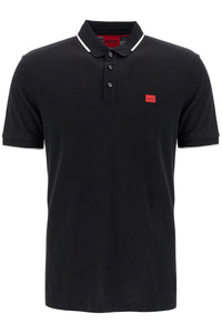 polo shirt with contrasting finishing details 50490775 BLACK