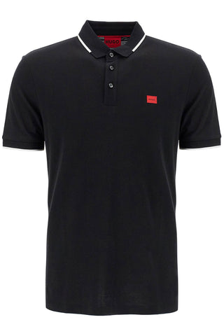 polo shirt with contrasting finishing details 50490775 BLACK