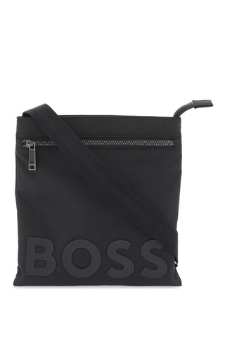 Boss recycled material crossbody bag 50490970 BLACK