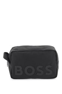 Boss recycled material beauty case in 50490980 BLACK