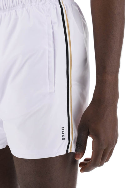 Boss "seaside bermuda shorts with tr 50491594 WHITE