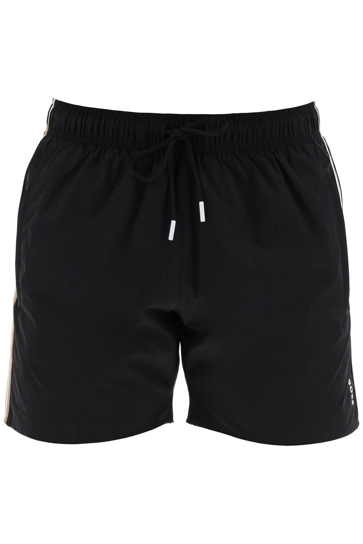 "seaside bermuda shorts with tr 50491594 BLACK