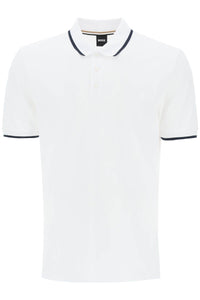 Boss polo shirt with contrasting edges 50494697 NATURAL