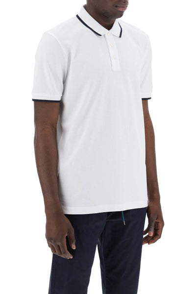 polo shirt with contrasting edges 50494697 NATURAL