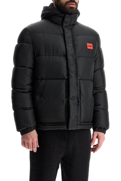 regular fit black puffer jacket 50505904 BLACK