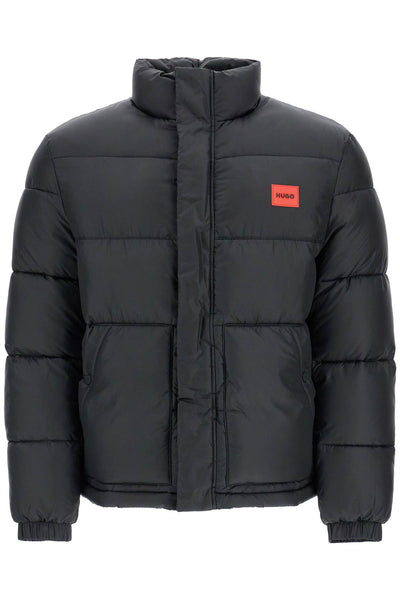 regular fit black puffer jacket 50505904 BLACK