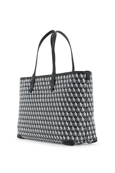 i am a plastic bag zipped motif tote bag 5050925194082 CHARCOAL