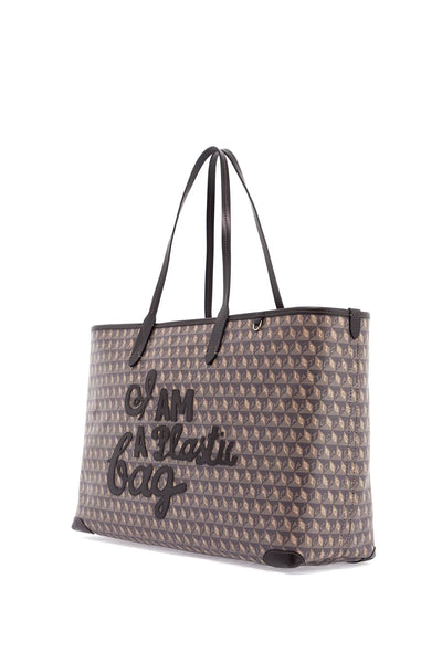 ANYA HINDMARCH i am a plastic bag zipped motif tote | Italystation.com - Shop Now at italystation.com