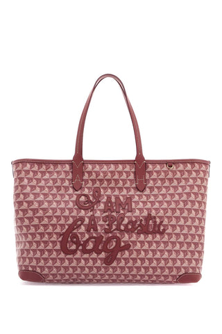 i am a plastic bag zipped motif tote bag 5050925195065 DAMSON