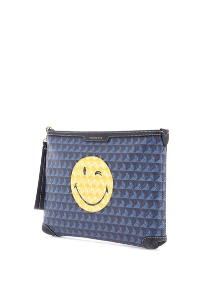 ANYA HINDMARCH i am a plastic bag eyes pochette 5050925 | Italystation.com - Shop Now at italystation.com