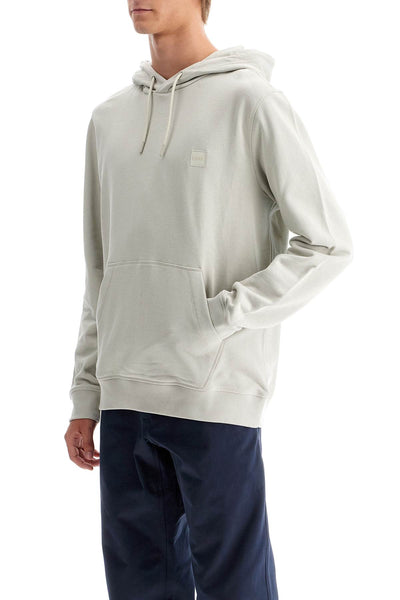 hooded sweatshirt with logo patch 50509314 LIGHT BEIGE