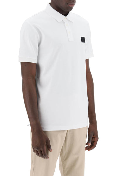 mercerized cotton polo shirt 50515596 WHITE