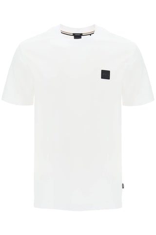 regular fit t-shirt with patch design 50515598 WHITE