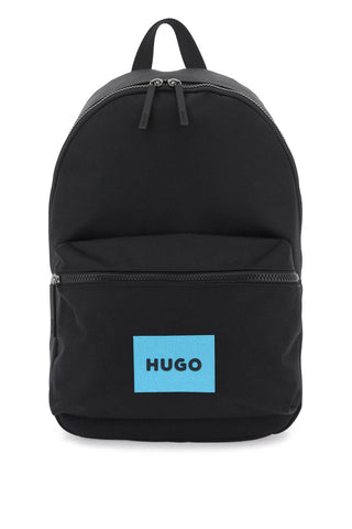 Hugo recycled nylon backpack in 50516636 BLACK