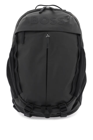 Boss technical fabric coated backpack 50516891 BLACK