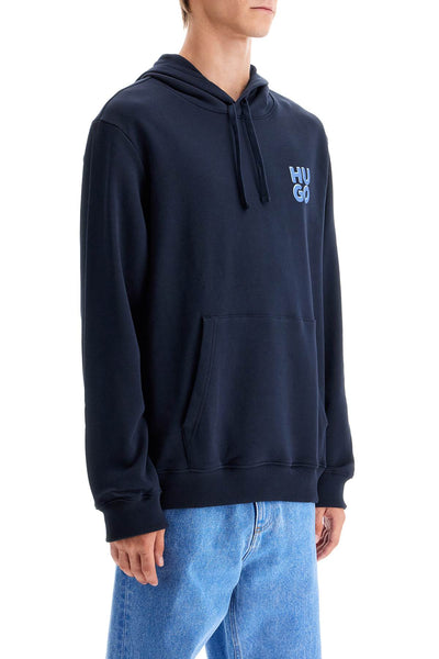 sweatshirt with hood 50520159 DARK BLUE