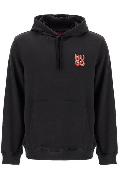 sweatshirt with hood 50520159 BLACK