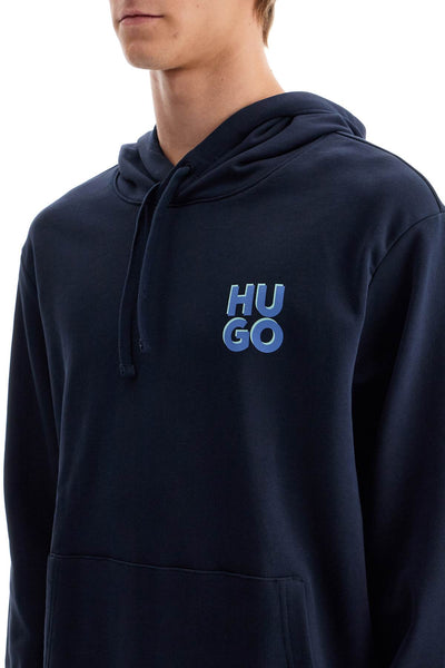 sweatshirt with hood 50520159 DARK BLUE