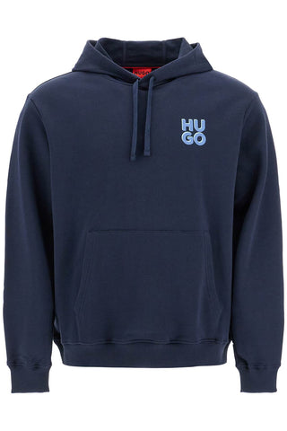 sweatshirt with hood 50520159 DARK BLUE