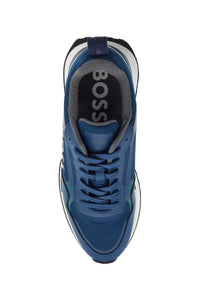 breathable blue sneakers with green details and white sole 50521976 OPEN BLUE | Italystation.com