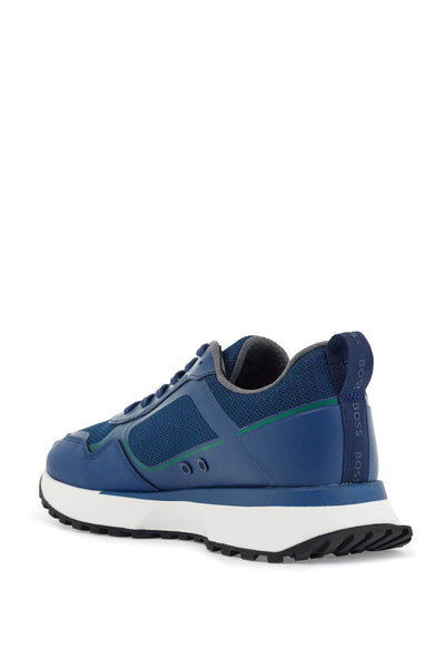 breathable blue sneakers with green details and white sole 50521976 OPEN BLUE | Italystation.com