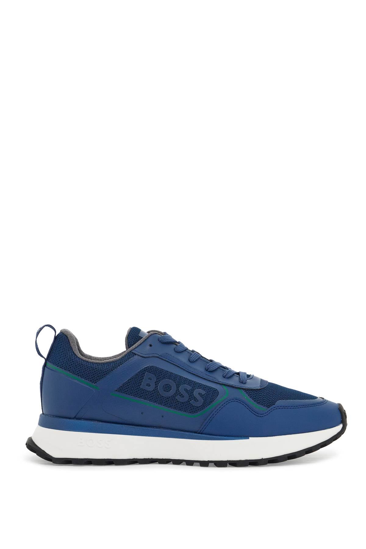 breathable blue sneakers with green details and white sole 50521976 OPEN BLUE | Italystation.com