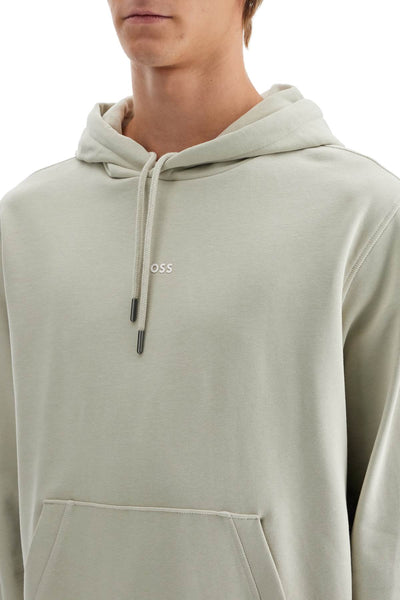 printed hoodie with hood 50522641 LIGHT BEIGE