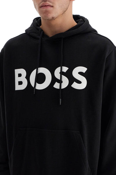 hooded sweatshirt with 50523074 BLACK