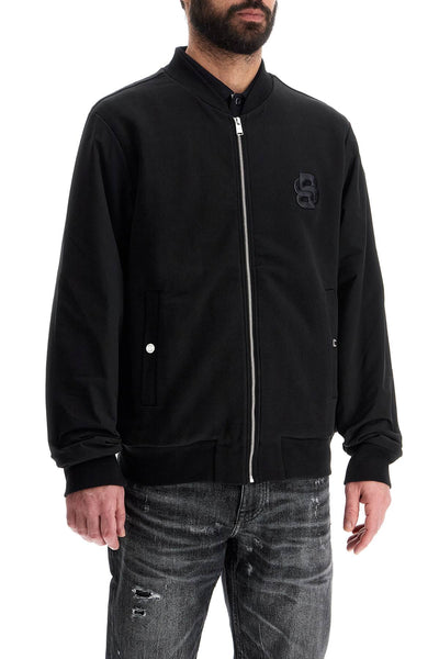 black zip bomber sweatshirt c-salieri 23 50524338 BLACK