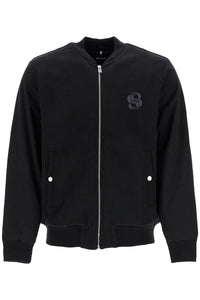 black zip bomber sweatshirt c-salieri 23 50524338 BLACK