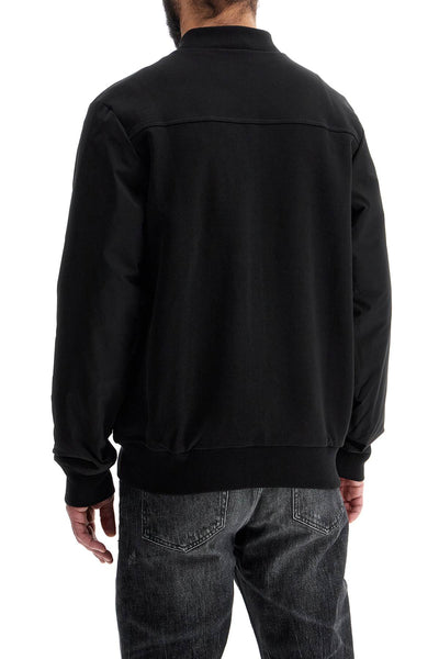 black zip bomber sweatshirt c-salieri 23 50524338 BLACK