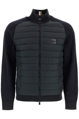 knitted and padded nylon jacket 50526835 BLACK