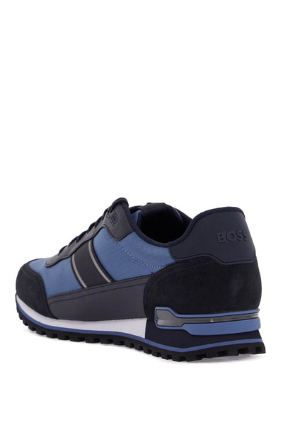 sneakers parkour-l_runn_rsmx blue technical fabric and suede with tank sole 50529533 OPEN BLUE | Italystation.com