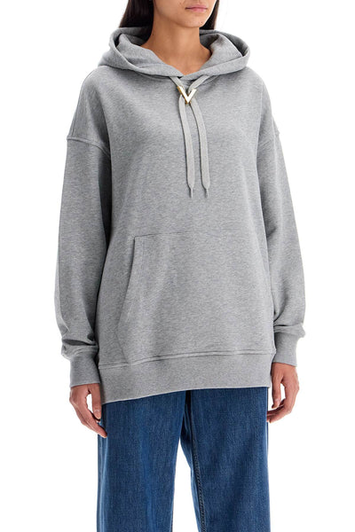 oversized hoodie with hood 5B3MF23M8ST GRIGIO MELANGE