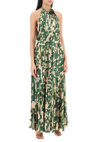 giorgia fringed maxi dress 5L00005 NS00016 GREEN FLORAL