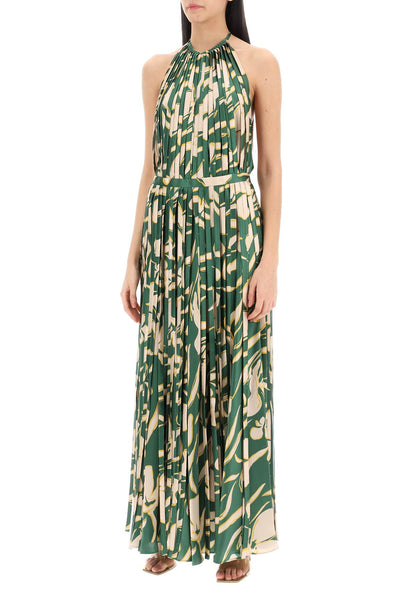 giorgia fringed maxi dress 5L00005 NS00016 GREEN FLORAL