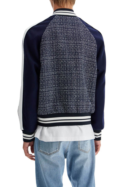 tweed bomber jacket for 5V3CI0B2ABD BLU/BIANCO/NAVY