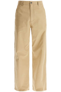 stretch canvas cargo pants for men. 5V3REB609UA BEIGE