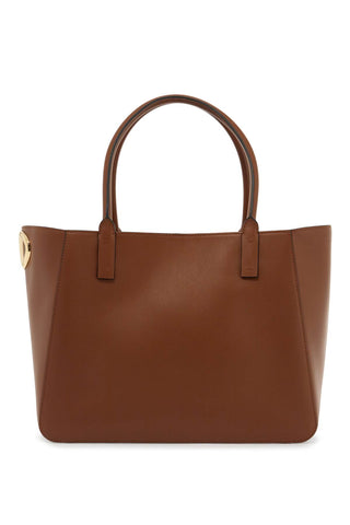 nappa calfskin vlogo side tote bag 5W2B0Q29PWL TOBACCO