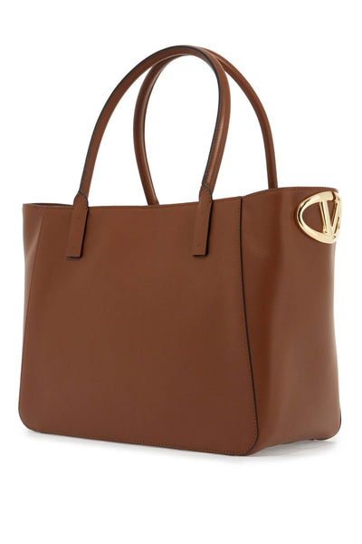 nappa calfskin vlogo side tote bag 5W2B0Q29PWL TOBACCO