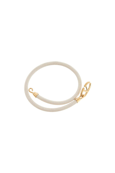 double wrap vlogo signature bracelet 5W2J0W35DJY IVORY